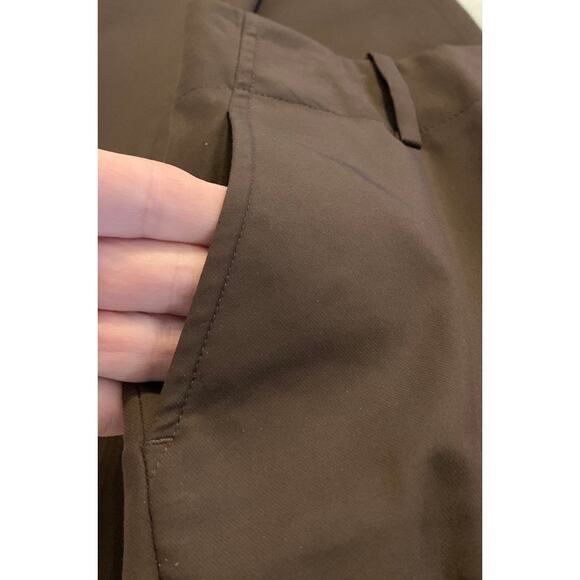 Talbots Heritage Wide Leg Womens  Pants Size 12 Trending Coco Brown Dress Pants - Picture 6 of 15